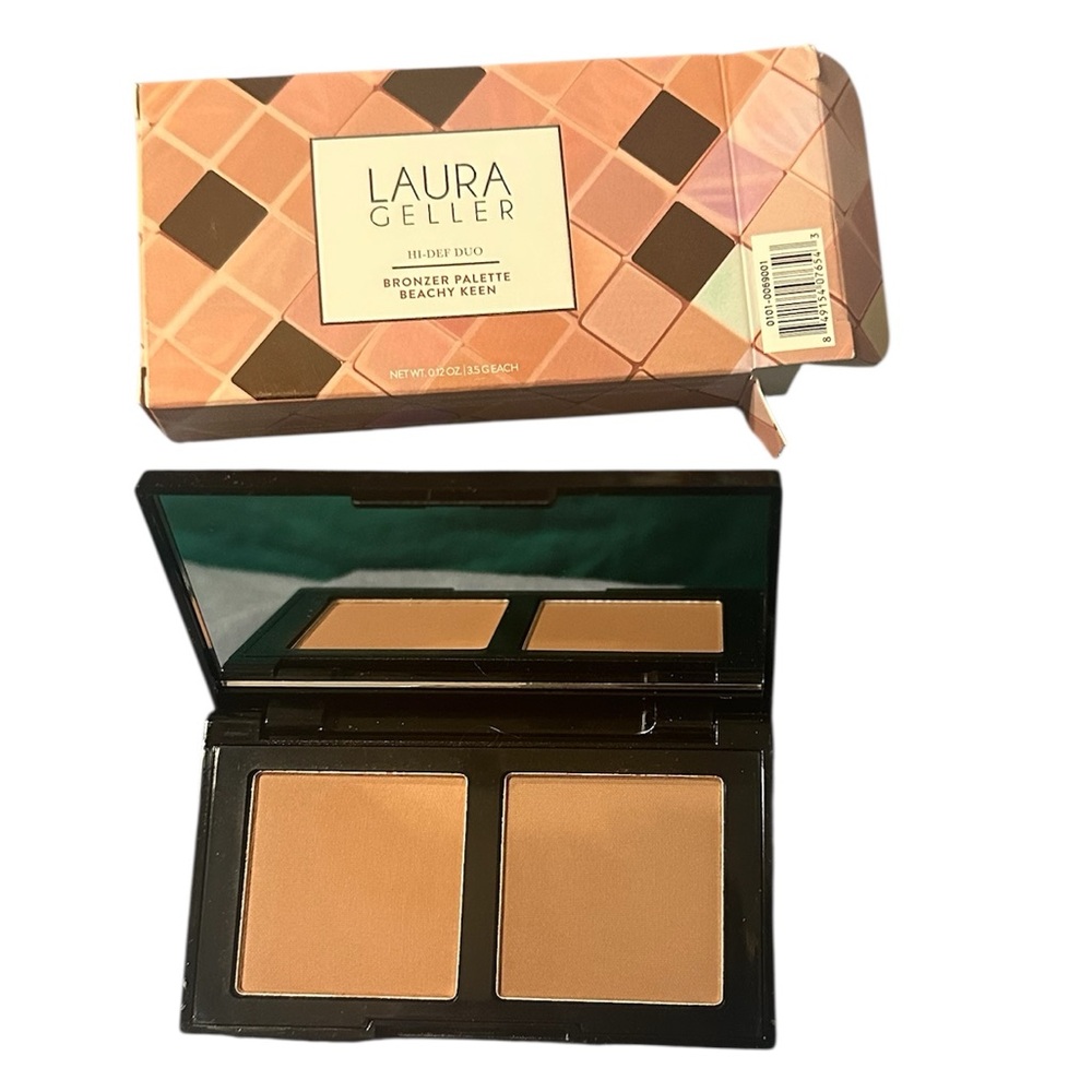 Laura Geller Hi-Def Duo Bronzer & Contour Palette - Beachy Keen New in Box